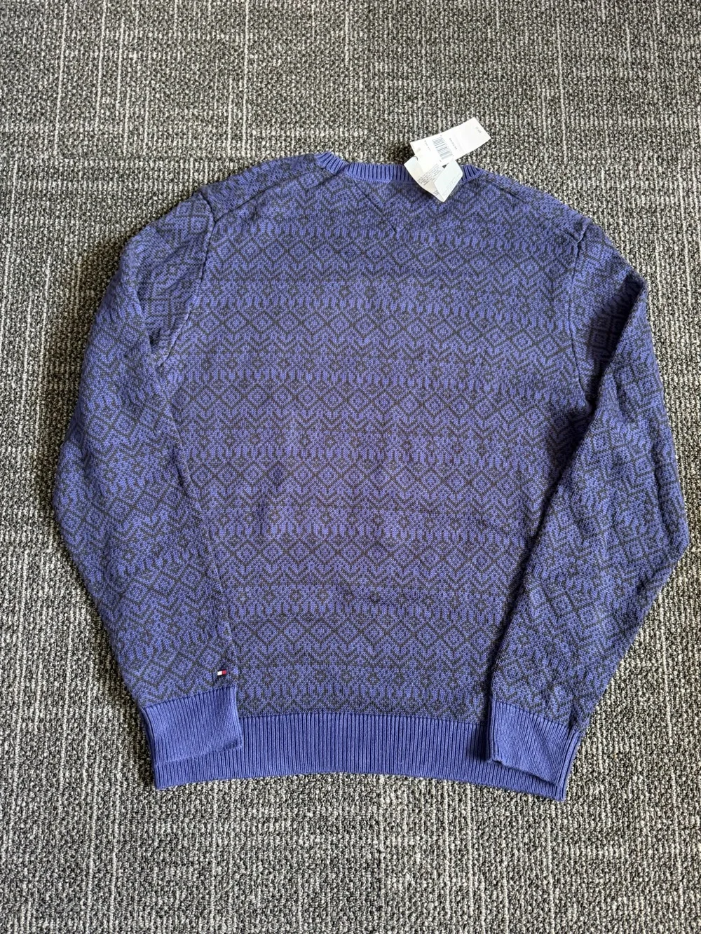 Tommy Hilfiger Men's Fair Isle Flag Crewneck Cotton Sweater Size XL NWT